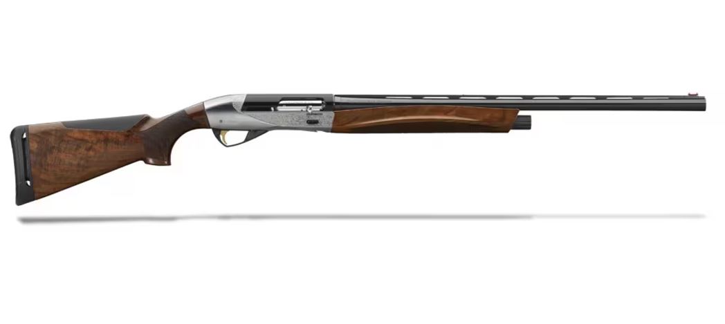 Benelli ETHOS Field 12-ga 3" 28" AA-Grade Satin Walnut Engraved Nickel-Plated Receiver 4+1 Semi-Auto Shotgun 10462